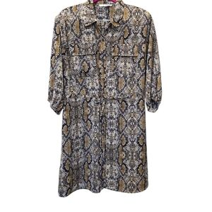 JUNE & HUDSON Stylish Snake Print Dress